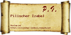 Pilischer Izabel névjegykártya